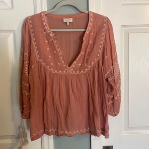 Long sleeve boho top